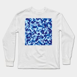 Blue Camouflage Long Sleeve T-Shirt